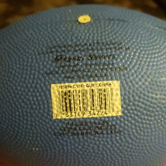 Football Varsity Official Junior Size By MacGregor Blue White Rubber - Picture 6 of 8